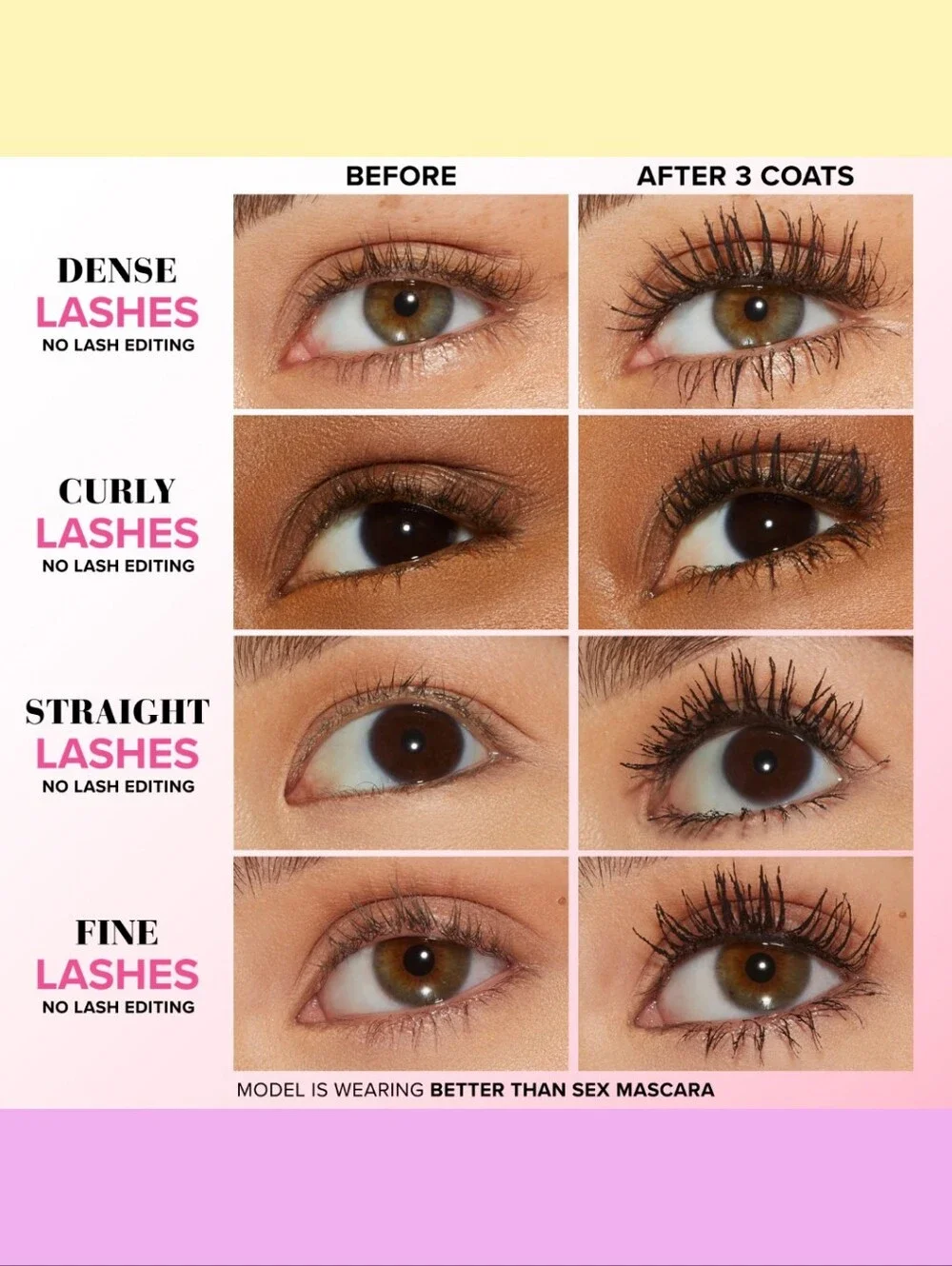 Too Faced Better Than Sex Volumizing Mascara in Black, NIB
